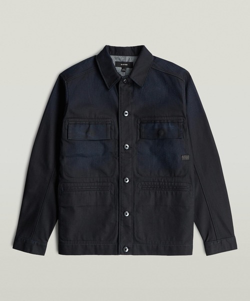 G-STAR(ジースター)の「Correct Regular Overshirt/クリーンデザインレギュラーデニムシャツジャケット(シャツ/ブラウス・メンズ・ダークインディゴブルー・LARGE/SMALL/MEDIUM)」の6枚目の写真