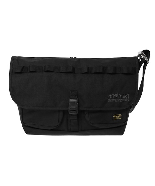 Manhattan Portage（マンハッタンポーテージ）の「VINTAGE MESSENGER BAG (LG) FLAP ZIPPER POCKET FOURTHIRTY（メッセンジャーバッグ・メンズ・ブラック・LARGE）」の2枚目の写真
