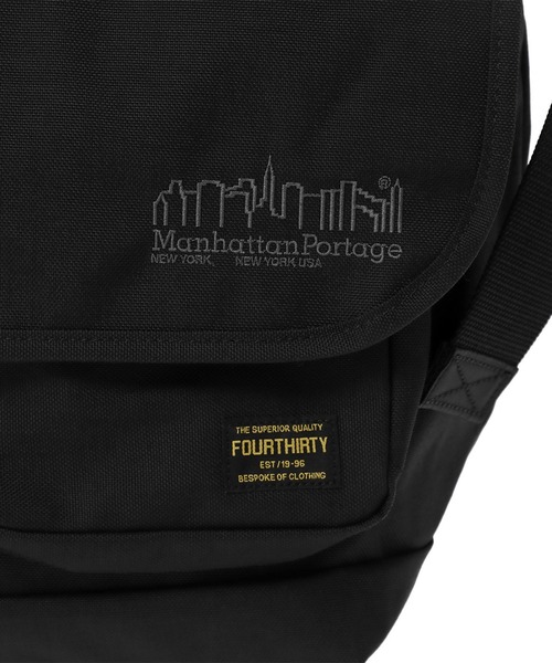 Manhattan Portage（マンハッタンポーテージ）の「VINTAGE MESSENGER BAG (LG) FLAP ZIPPER POCKET FOURTHIRTY（メッセンジャーバッグ・メンズ・ブラック・LARGE）」の10枚目の写真