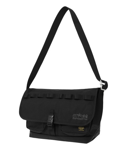 Manhattan Portage（マンハッタンポーテージ）の「VINTAGE MESSENGER BAG (LG) FLAP ZIPPER POCKET FOURTHIRTY（メッセンジャーバッグ・メンズ・ブラック・LARGE）」の12枚目の写真