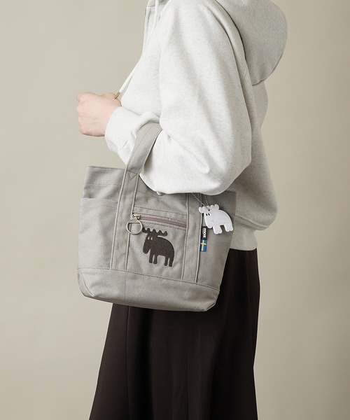 moz(モズ)の「【WEB限定】moz(モズ) リフレクター付き キャンバスランチトートバッグ ZZHC-04RE(エコバッグ/サブバッグ・レディース・グレー/ブラック×ゴールド/ブラック・ONE SIZE)」の21枚目の写真