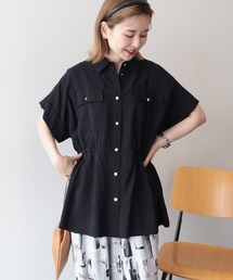 セール】Geometric Opencollar Shirts（シャツ/ブラウス）｜anuke