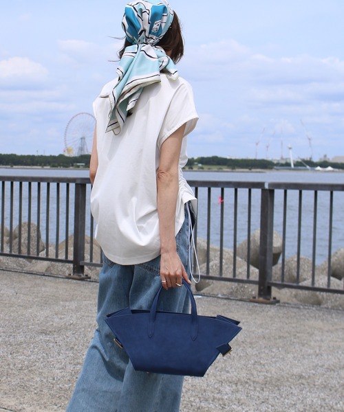 Scrap Book（スクラップブック）の「【atnek AND Scrap Book】半径トートバッグ（トートバッグ・レディース・ブルー/ピンク/イエロー/ネイビー・FREE）」の5枚目の写真