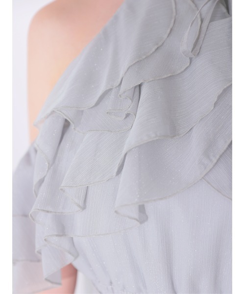 M me eme(エムミーエメ)の「Lame chiffon mellow halter mini onepiece(eme10856)(ワンピース・レディース・ブルー/アイボリー・FREE)」の22枚目の写真