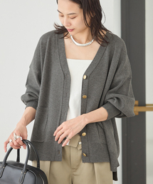 《WEB限定》ウォッシャブルTEXBRID Vネックカーディガン
