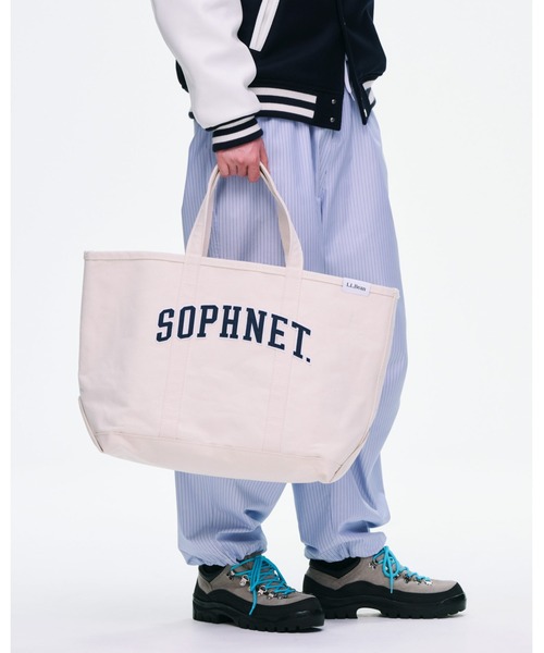 SOPHNET.(ソフネット)の「L.L. Bean BOAT AND TOTE LARGE(トートバッグ・メンズ・ホワイト/ブラック・FREE)」の3枚目の写真