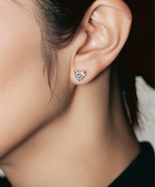UNITED JEWELS(ユナイテッドジュエルズ)の「K18 ラボグロウンダイヤモンド ピアス(ピアス(両耳用)・レディース・イエローゴールド・FREE)」の3枚目の写真