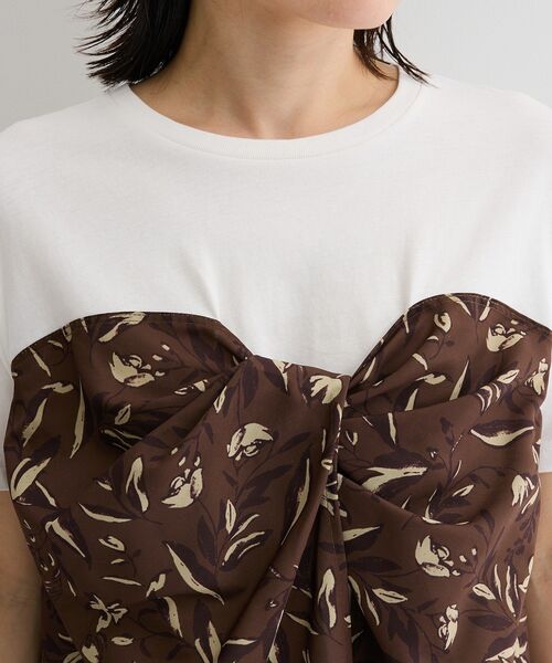 Green Parks(グリーンパークス)の「スカーフドッキングプルオーバー(Tシャツ/カットソー・レディース・ブラウン/オレンジ/ブラック・FREE)」の11枚目の写真
