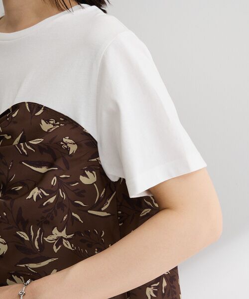 Green Parks(グリーンパークス)の「スカーフドッキングプルオーバー(Tシャツ/カットソー・レディース・ブラウン/オレンジ/ブラック・FREE)」の13枚目の写真