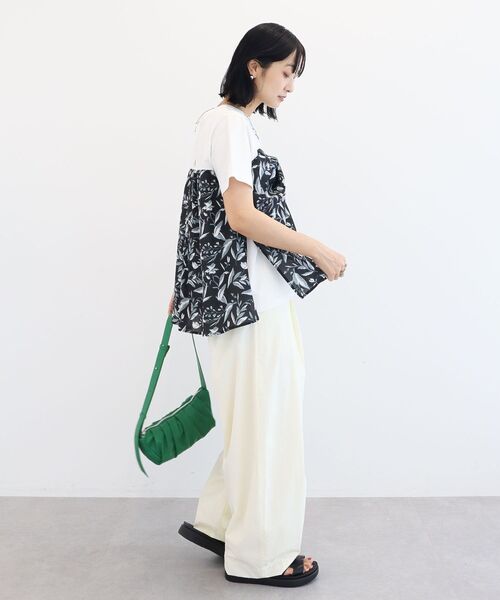Green Parks(グリーンパークス)の「スカーフドッキングプルオーバー(Tシャツ/カットソー・レディース・ブラウン/オレンジ/ブラック・FREE)」の22枚目の写真