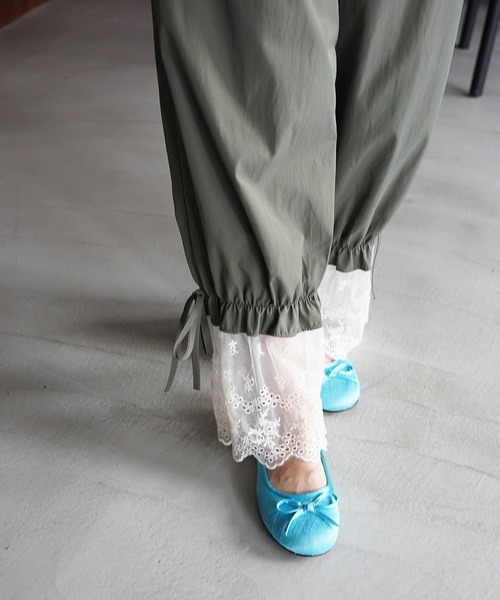SANSeLF(サンセルフ)の「【SANSeLF】レースヘムドロストパンツ saw26s093(その他パンツ・レディース・カーキ・FREE)」の11枚目の写真