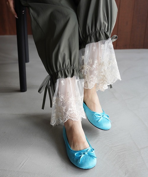 SANSeLF(サンセルフ)の「【SANSeLF】レースヘムドロストパンツ saw26s093(その他パンツ・レディース・カーキ・FREE)」の14枚目の写真