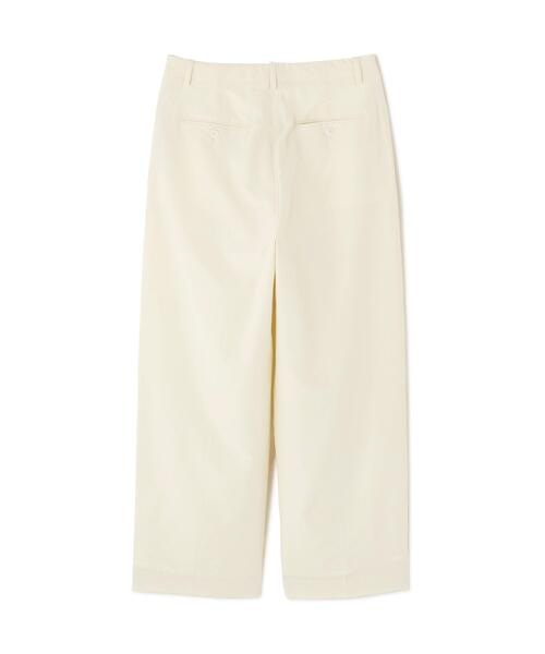 YLEVE（イレーヴ）の「YLEVE / SILK COTTON CLOTH BIO SUEDE TROUSERS（その他パンツ・レディース・ホワイト/ネイビー・1/2/0）」の3枚目の写真