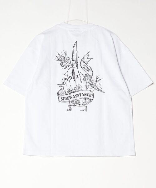En serio TOKYO(エンソリオトーキョー)の「【SIDEWAYSTANCE】ギャングハンド半袖Tシャツ 70803(Tシャツ/カットソー・メンズ・ブラック/ホワイト・MEDIUM/X-LARGE/LARGE/SMALL)」の19枚目の写真