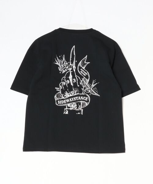 En serio TOKYO(エンソリオトーキョー)の「【SIDEWAYSTANCE】ギャングハンド半袖Tシャツ 70803(Tシャツ/カットソー・メンズ・ブラック/ホワイト・MEDIUM/X-LARGE/LARGE/SMALL)」の20枚目の写真