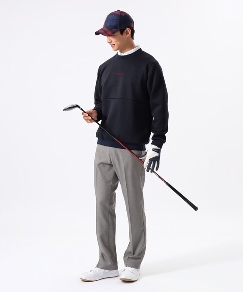 BEAMS GOLF（ビームスゴルフ）の「ORANGE LABEL / チェックロゴ プルオーバー（スウェット・メンズ・グレー/ネイビー・M/S/XL/L）」の6枚目の写真
