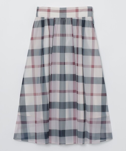 BLUE LABEL CRESTBRIDGE(ブルーレーベルクレストブリッジ)の「トリコットプリントチェックスカート(スカート・レディース・パープル系その他4/レッド・36/38)」の13枚目の写真