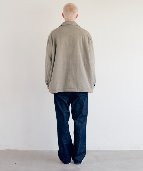 rehacer(レアセル)の「rehacer : Canvas Utility Field Jacket / キャンバス ユーティリティフィールドジャケット(ミリタリージャケット・メンズ・ブラック/グレー・LARGE/MEDIUM/SMALL)」の9枚目の写真