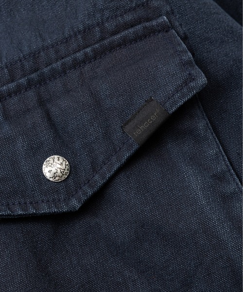 rehacer(レアセル)の「rehacer : Canvas Utility Field Jacket / キャンバス ユーティリティフィールドジャケット(ミリタリージャケット・メンズ・ブラック/グレー・LARGE/MEDIUM/SMALL)」の14枚目の写真