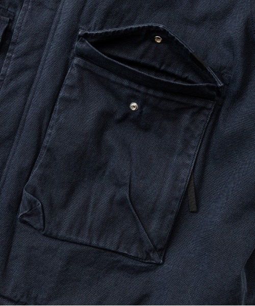 rehacer(レアセル)の「rehacer : Canvas Utility Field Jacket / キャンバス ユーティリティフィールドジャケット(ミリタリージャケット・メンズ・ブラック/グレー・LARGE/MEDIUM/SMALL)」の16枚目の写真