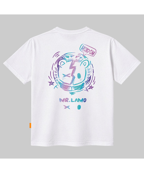 LLAMO(エラモ)の「ネオンベア 半袖Tシャツ 男女共用 ビッグサイズ S 4XL(Tシャツ/カットソー・レディース・ホワイト/ブラック・2XL/LARGE/SMALL/MEDIUM/X-LARGE/4XL/3XL)」の2枚目の写真
