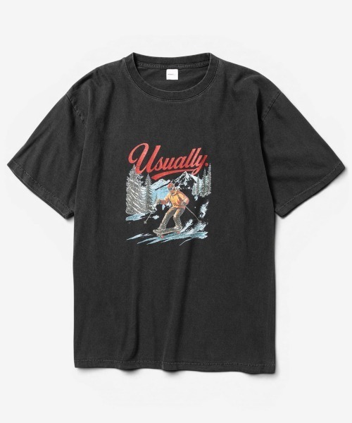 rehacer（レアセル）の「rehacer TEE : Snow Skate Ride TEE / スノースケートライド T-Shirt（Tシャツ/カットソー・メンズ・ホワイト/スミクロ・SMALL/MEDIUM/LARGE/X-LARGE）」の3枚目の写真