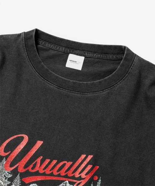 rehacer（レアセル）の「rehacer TEE : Snow Skate Ride TEE / スノースケートライド T-Shirt（Tシャツ/カットソー・メンズ・ホワイト/スミクロ・SMALL/MEDIUM/LARGE/X-LARGE）」の4枚目の写真