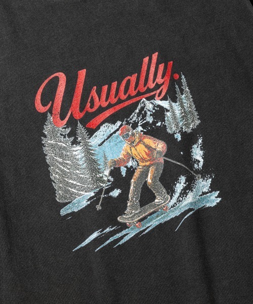rehacer（レアセル）の「rehacer TEE : Snow Skate Ride TEE / スノースケートライド T-Shirt（Tシャツ/カットソー・メンズ・ホワイト/スミクロ・SMALL/MEDIUM/LARGE/X-LARGE）」の6枚目の写真