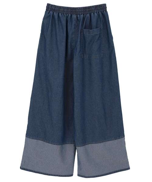 CONVERSE TOKYO(コンバーストウキョウ)の「ワイドデニムパンツ / ウエストゴム / イージーパンツ / ウォッシュ加工 / LIGHT DENIM WIDE PANTS(デニムパンツ・レディース・ブラック/インディゴブルー・FREE)」の11枚目の写真