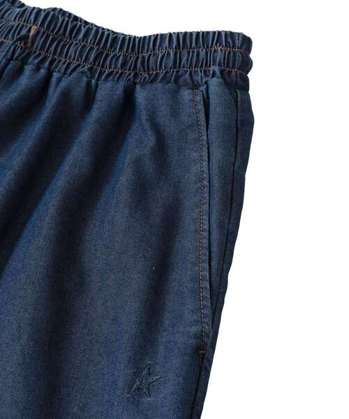 CONVERSE TOKYO(コンバーストウキョウ)の「ワイドデニムパンツ / ウエストゴム / イージーパンツ / ウォッシュ加工 / LIGHT DENIM WIDE PANTS(デニムパンツ・レディース・ブラック/インディゴブルー・FREE)」の9枚目の写真