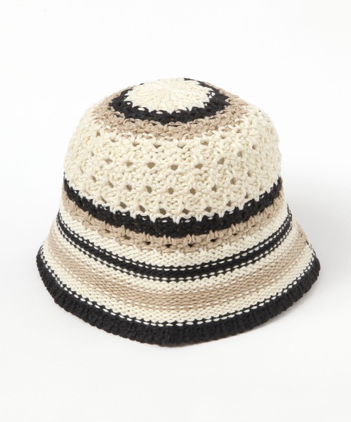 niko and...(ニコアンド)の「クロシェバイカラーハット(ハット・レディース・ベージュ/オレンジ・0)」の7枚目の写真