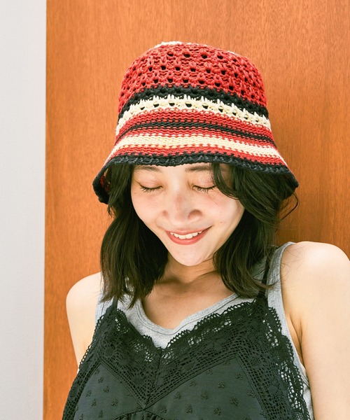 niko and...(ニコアンド)の「クロシェバイカラーハット(ハット・レディース・ベージュ/オレンジ・0)」の22枚目の写真