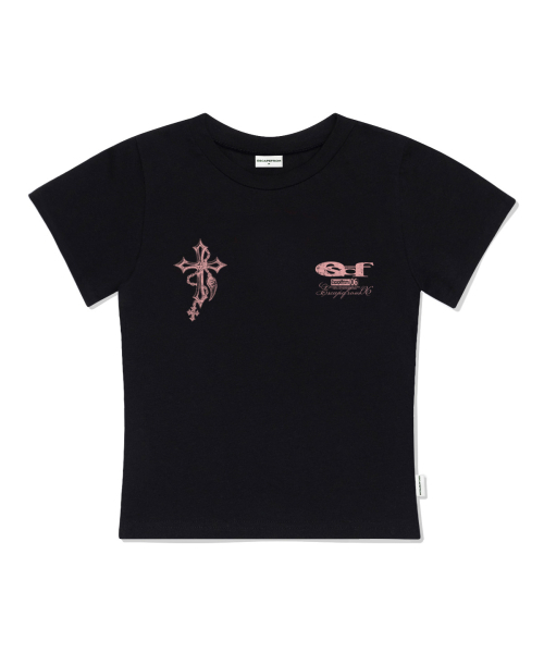 ESCAPEFROM（エスケープフロム）の「チェーンクロスプリントスリムフィット半袖Tシャツアイボリー（Tシャツ/カットソー・レディース・その他・LARGE/MEDIUM）」の3枚目の写真