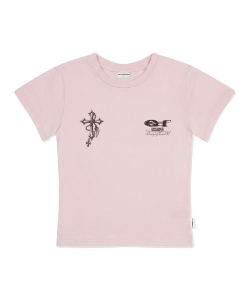 ESCAPEFROM（エスケープフロム）の「チェーンクロスプリントスリムフィット半袖Tシャツアイボリー（Tシャツ/カットソー・レディース・その他・LARGE/MEDIUM）」の4枚目の写真