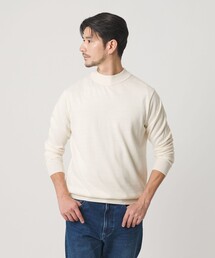 【WEB限定 WARDROBE SMART】マシーンウォッシャブル ウールミックス ジャケット クルーネック ニット