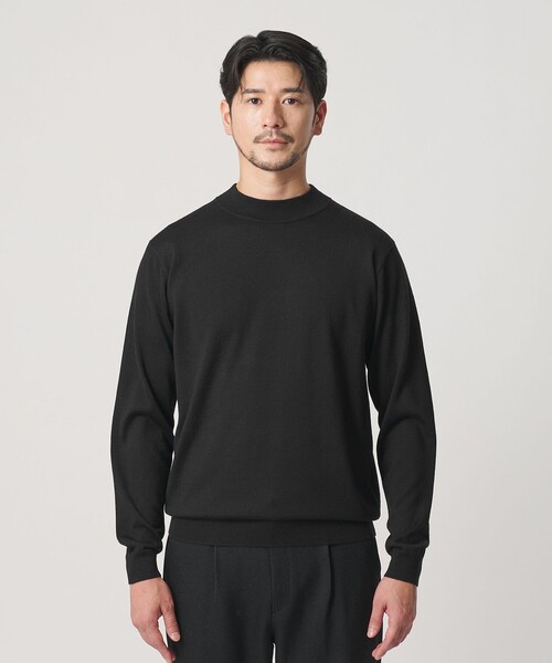 BEAUTY&YOUTH UNITED ARROWS(ビューティーアンドユースユナイテッドアローズ)の「【WEB限定 WARDROBE SMART】マシーンウォッシャブル ウールミックス ジャケット クルーネック ニット(ニット/セーター・メンズ・ホワイト/ブラック/ライトグレー・XL/S/L/M)」の15枚目の写真