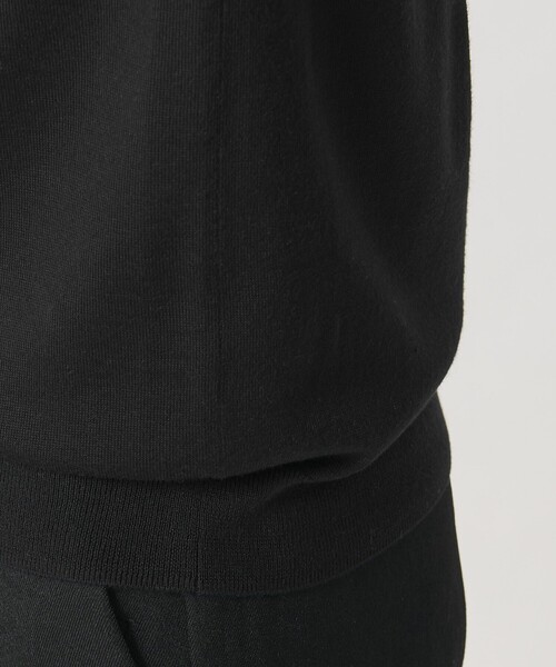 BEAUTY&YOUTH UNITED ARROWS(ビューティーアンドユースユナイテッドアローズ)の「【WEB限定 WARDROBE SMART】マシーンウォッシャブル ウールミックス ジャケット クルーネック ニット(ニット/セーター・メンズ・ホワイト/ブラック/ライトグレー・XL/S/L/M)」の21枚目の写真