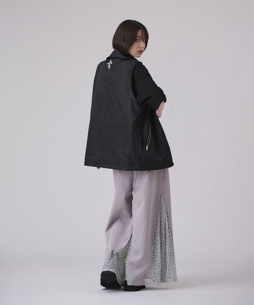 狐独(コドク)の「バック刺繍テックベスト(ベスト・メンズ・ブラック/オフホワイト・LARGE/MEDIUM/SMALL)」の14枚目の写真