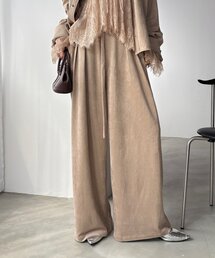 DouDou | 【セットアップ可能】スエードタックパンツ(その他パンツ)