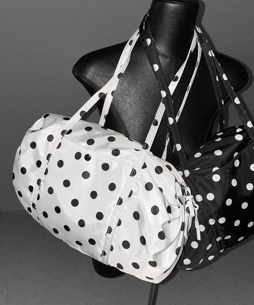 me+em select(ミームセレクト)の「【 2color 】ドットミニボストンショルダーバッグ / Dot mini boston shoulder bag(ショルダーバッグ・レディース・ホワイト/ブラック・FREE)」の9枚目の写真
