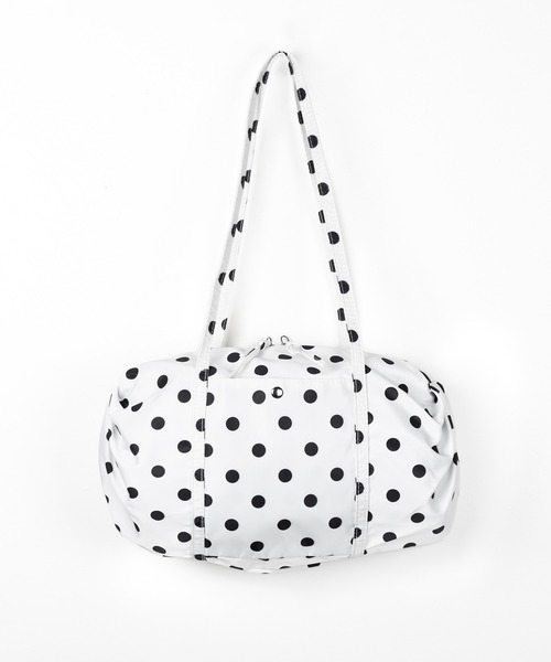 me+em select(ミームセレクト)の「【 2color 】ドットミニボストンショルダーバッグ / Dot mini boston shoulder bag(ショルダーバッグ・レディース・ホワイト/ブラック・FREE)」の3枚目の写真