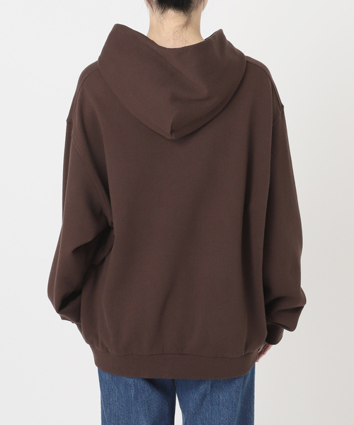 B.C STOCK(ベーセーストック)の「【WEB限定】ウォッシャブル / MY NAME IS PETER / SLOGAN HOODIE(パーカー・レディース・ブラウン/レッド・FREE)」の19枚目の写真