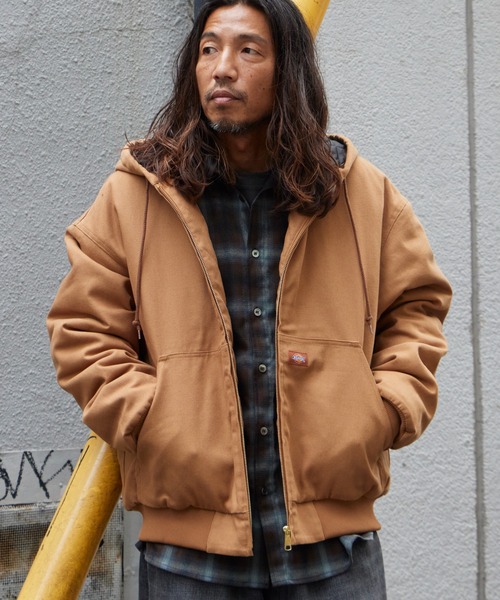 Dickies（ディッキーズ）の「Dickies/ディッキーズ DUCK ACTIVE PARKA 中綿入り コットン フード付きダックジャケット カジュアル ワーク アメカジ メンズ 2026年秋冬 秋服 冬服（ブルゾン・メンズ・ブラック/ブラウン・S/M/L）」の21枚目の写真