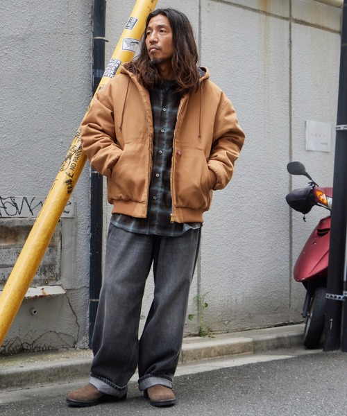 Dickies（ディッキーズ）の「Dickies/ディッキーズ DUCK ACTIVE PARKA 中綿入り コットン フード付きダックジャケット カジュアル ワーク アメカジ メンズ 2026年秋冬 秋服 冬服（ブルゾン・メンズ・ブラック/ブラウン・S/M/L）」の16枚目の写真