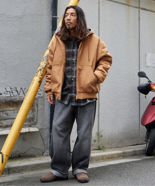 Dickies（ディッキーズ）の「Dickies/ディッキーズ DUCK ACTIVE PARKA 中綿入り コットン フード付きダックジャケット カジュアル ワーク アメカジ メンズ 2026年秋冬 秋服 冬服（ブルゾン・メンズ・ブラック/ブラウン・S/M/L）」の15枚目の写真