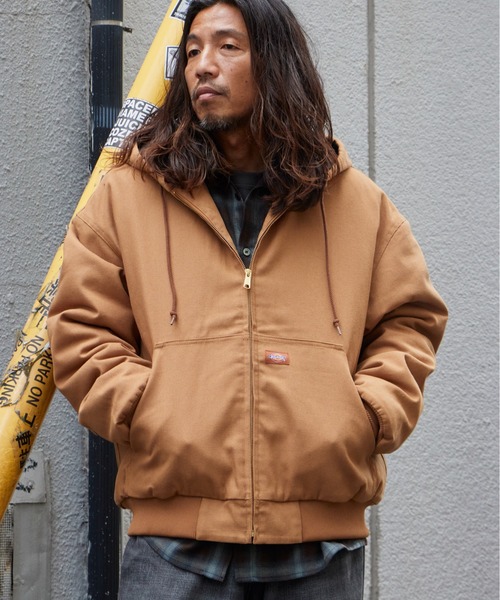 Dickies（ディッキーズ）の「Dickies/ディッキーズ DUCK ACTIVE PARKA 中綿入り コットン フード付きダックジャケット カジュアル ワーク アメカジ メンズ 2026年秋冬 秋服 冬服（ブルゾン・メンズ・ブラック/ブラウン・S/M/L）」の18枚目の写真