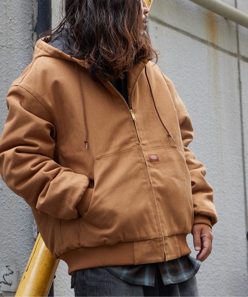Dickies（ディッキーズ）の「Dickies/ディッキーズ DUCK ACTIVE PARKA 中綿入り コットン フード付きダックジャケット カジュアル ワーク アメカジ メンズ 2026年秋冬 秋服 冬服（ブルゾン・メンズ・ブラック/ブラウン・S/M/L）」の17枚目の写真