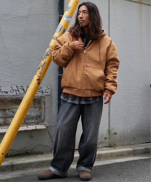 Dickies（ディッキーズ）の「Dickies/ディッキーズ DUCK ACTIVE PARKA 中綿入り コットン フード付きダックジャケット カジュアル ワーク アメカジ メンズ 2026年秋冬 秋服 冬服（ブルゾン・メンズ・ブラック/ブラウン・S/M/L）」の11枚目の写真