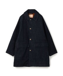 【別注】EDWIN レインボーセルビッチデニム ステンカラーコート