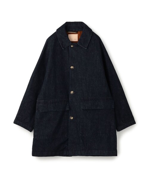 EDWIN(エドウィン)の「【別注】EDWIN レインボーセルビッチデニム ステンカラーコート(ステンカラーコート・メンズ・ネイビー・S/M/L)」の1枚目の写真